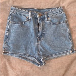 Pinup super high rise Jean shorts